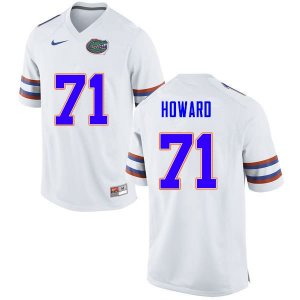 Men's Florida Gators #71 Chris Howard NCAA Nike White Authentic Stitched College Football Jersey WNN6662CR